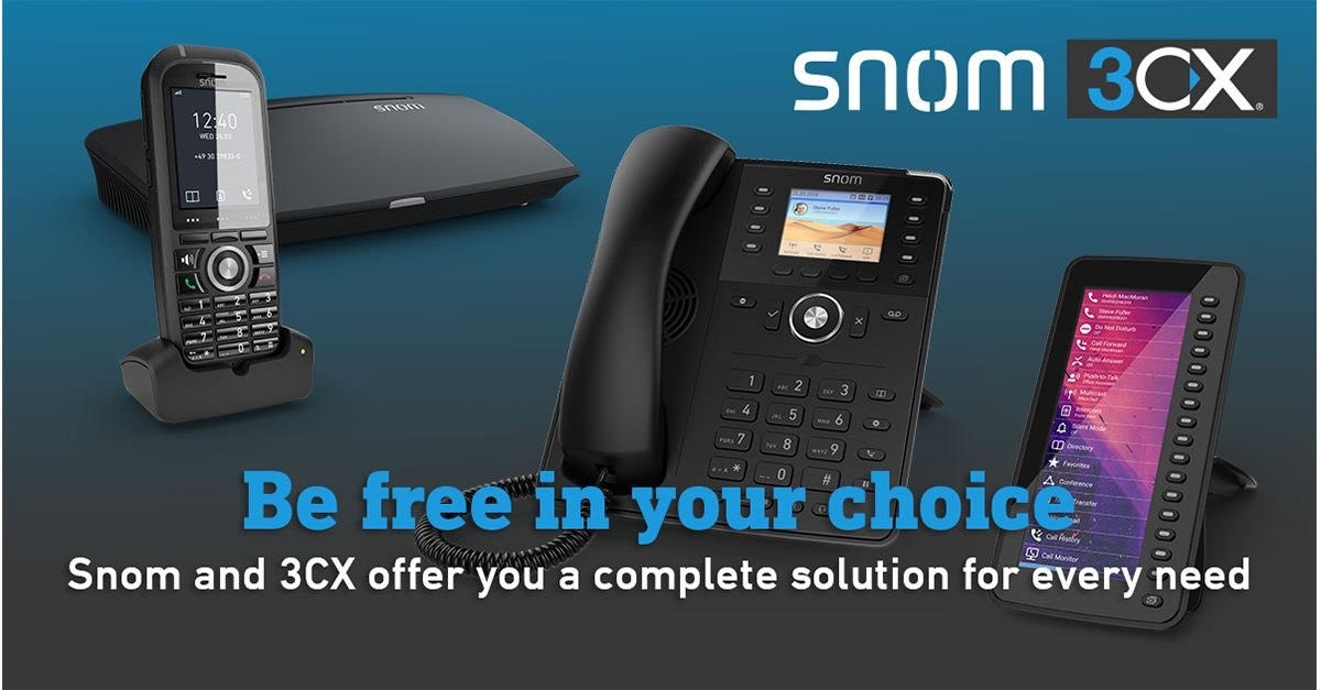 3CX & Snom - a complete solution for every need